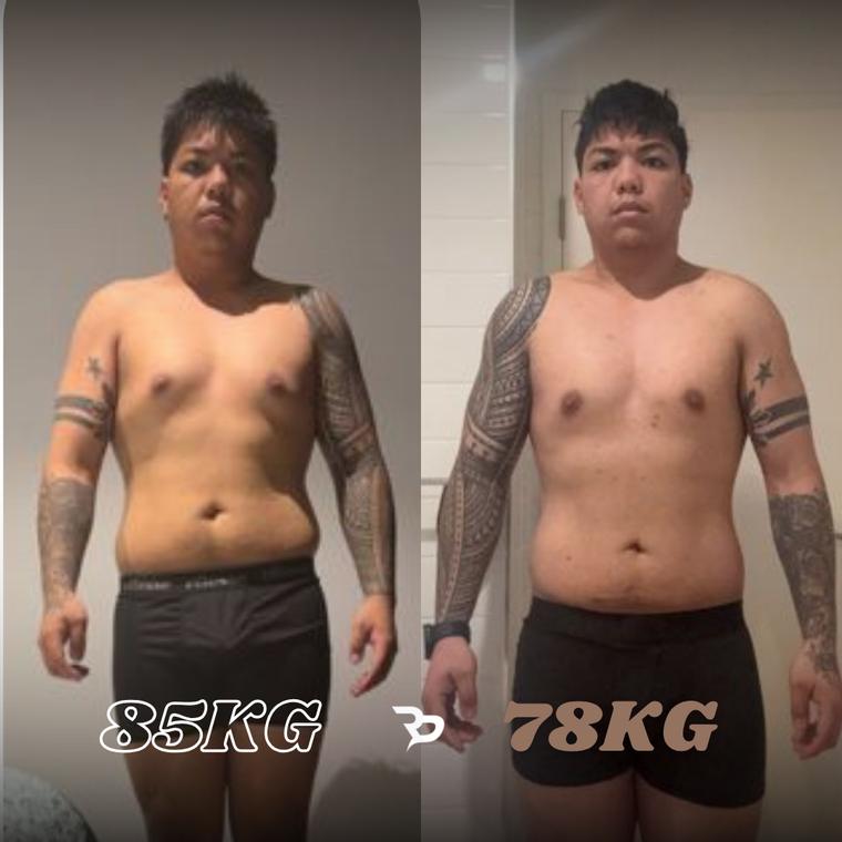 Client transformation, −7 kg