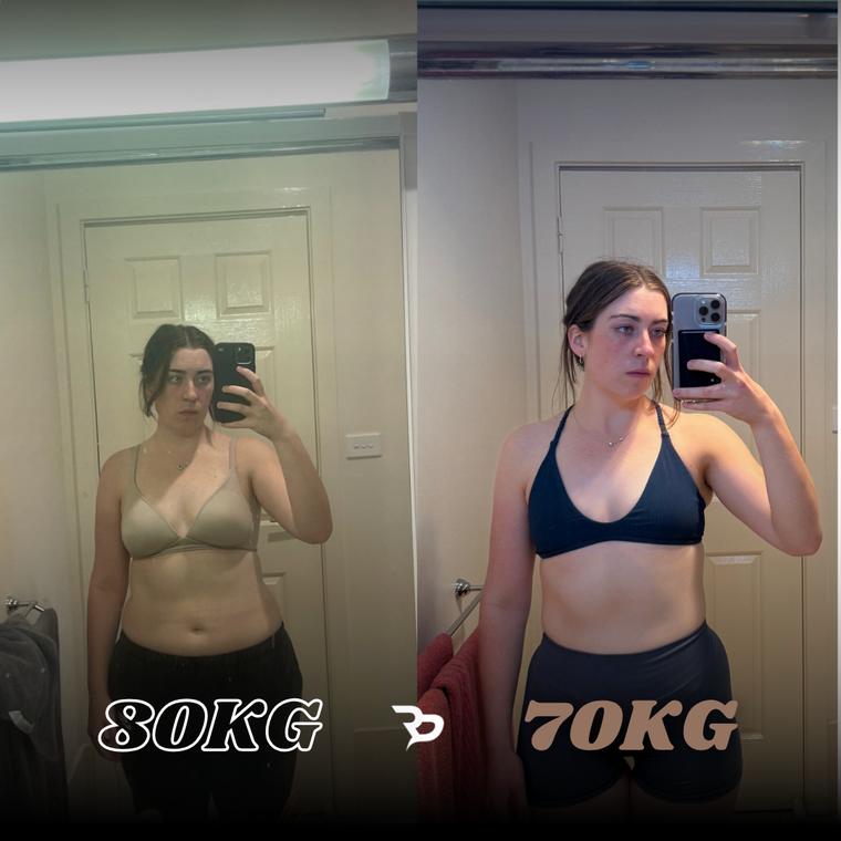 Client transformation, −10 kg
