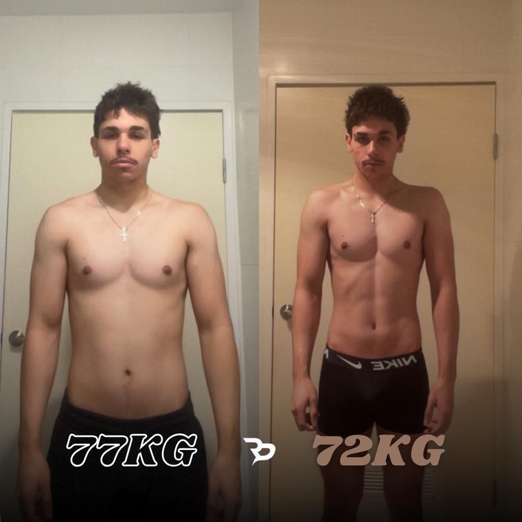 Client transformation, −5 kg