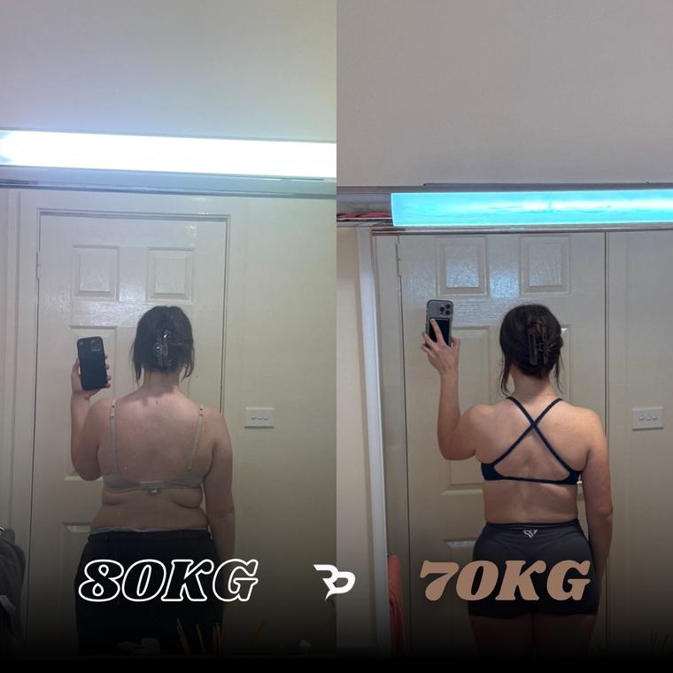 Client transformation, −10 kg